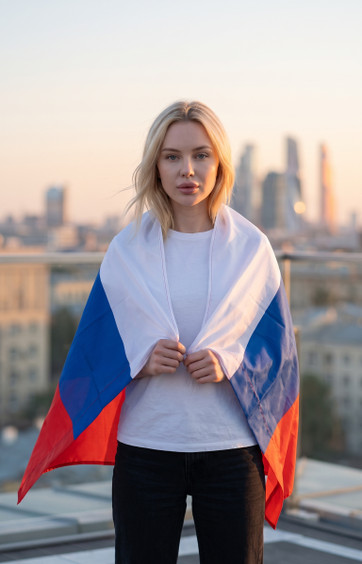 Обвернувшись флагом своей страны